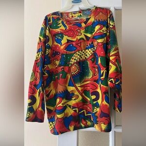 Dakota Blue Vibrant Long Sleeve Tee